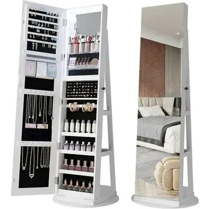 Jewelry Organizer with Door with Full Length Mirror