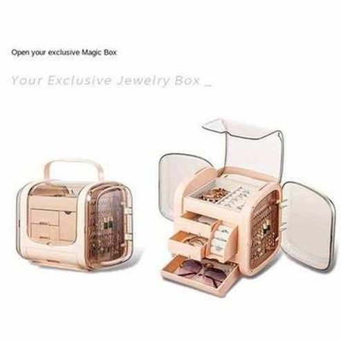 Jewelry Storage Box Display Rack Nail Polish Dresser Organizer