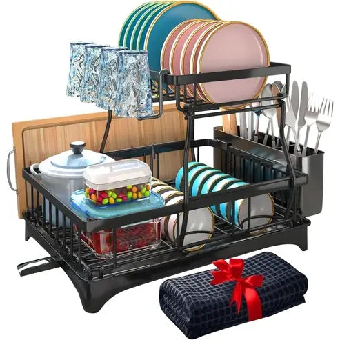 Kitchen Counter Dish Drainer Set