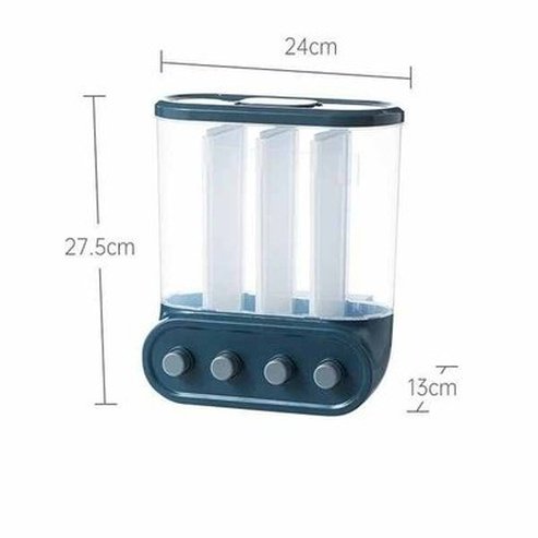 Kitchen Rice Dispenser Wall-mounted Food Storage Containers