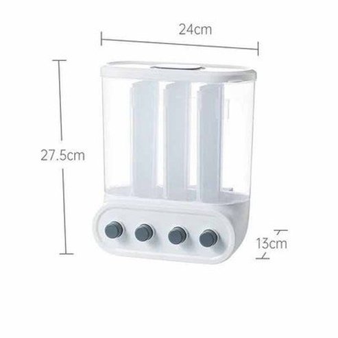 Kitchen Rice Dispenser Wall-mounted Food Storage Containers