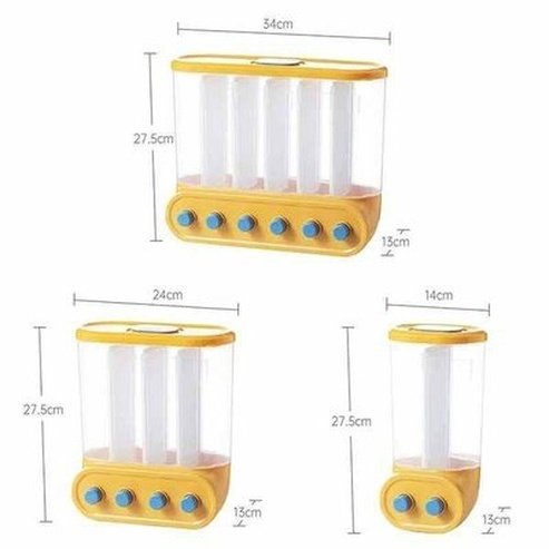 Kitchen Rice Dispenser Wall-mounted Food Storage Containers