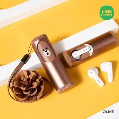 LINE FRIENDS Cute Brown Waterproof Headphones