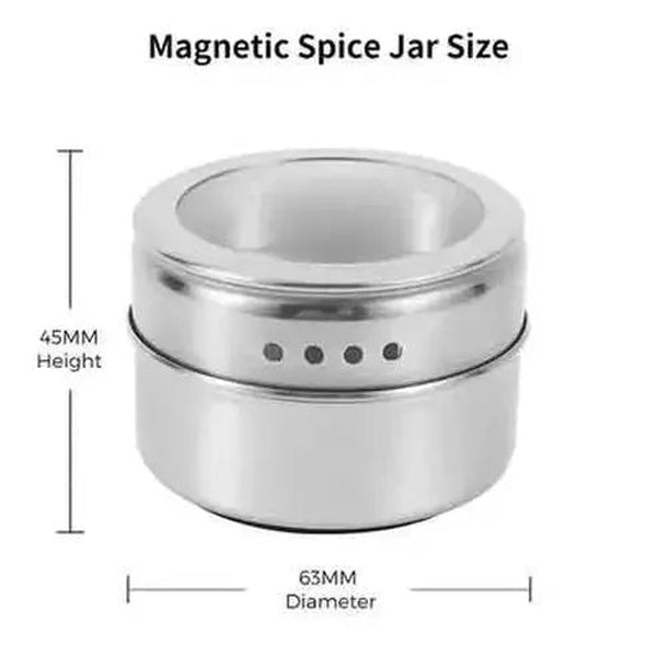 LMETJMA Magnetic Spice Jars