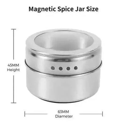 LMETJMA Magnetic Spice Jars