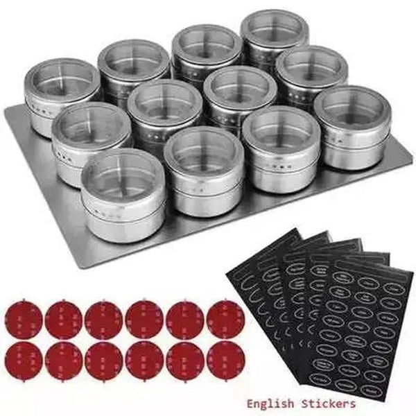 LMETJMA Magnetic Spice Jars