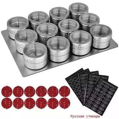 LMETJMA Magnetic Spice Jars