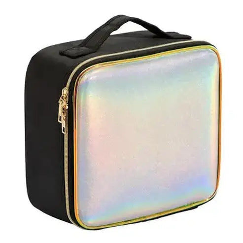 Leather LED Mirror Cosmetic Travel Case