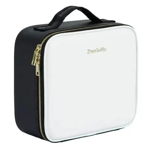 Leather LED Mirror Cosmetic Travel Case