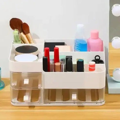 Makeup Organizer Box With Clear Drawers