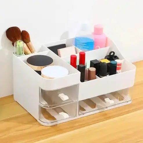 Makeup Organizer Box With Clear Drawers