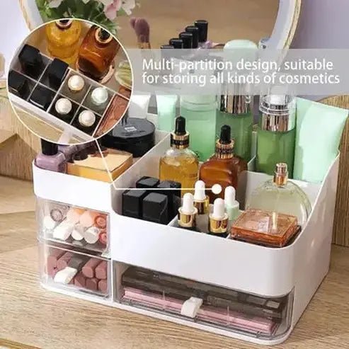 Makeup Organizer Box With Clear Drawers