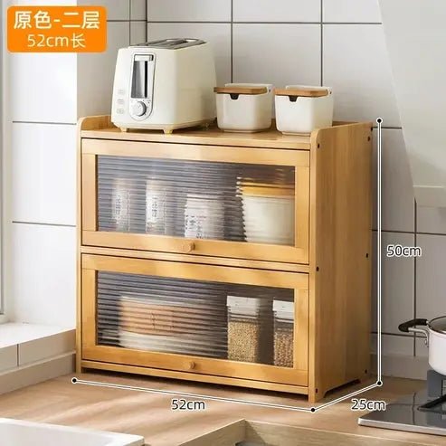 Modern Bamboo Kitchen Desktop Sideboard