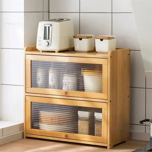 Modern Bamboo Kitchen Desktop Sideboard