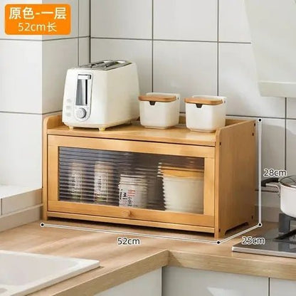 Modern Bamboo Kitchen Desktop Sideboard