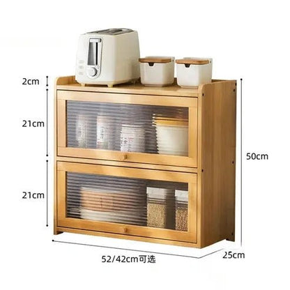 Modern Bamboo Kitchen Desktop Sideboard