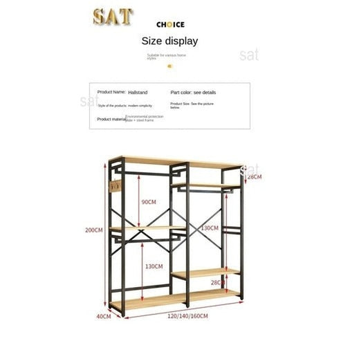 Modern Metal Wall-Mounted Coat Rack