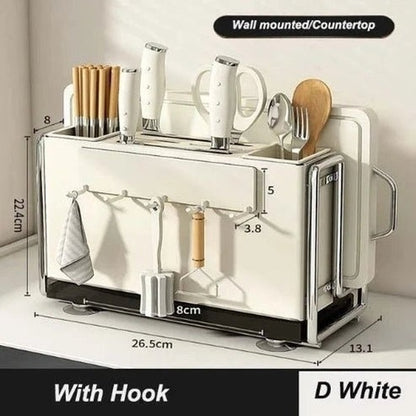 Multi-Functional Countertop Kitchen Knife Storage Block