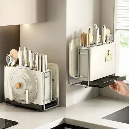 Multi-Functional Countertop Kitchen Knife Storage Block