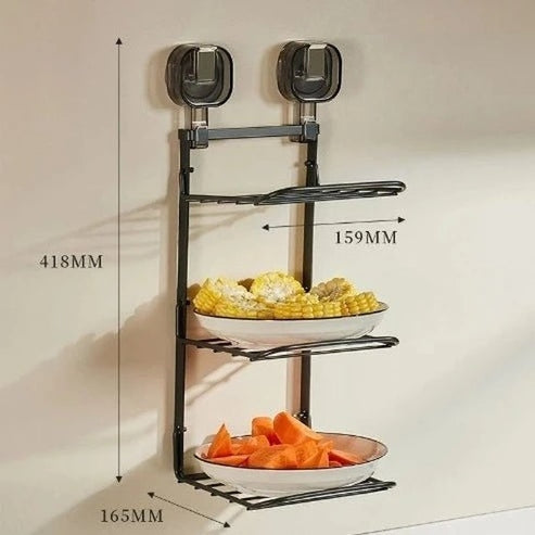 Multi-Layer Kitchen Racks: Food Prep, Dishes & Hot Pot