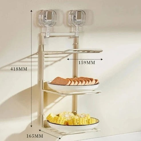 Multi-Layer Kitchen Racks: Food Prep, Dishes & Hot Pot