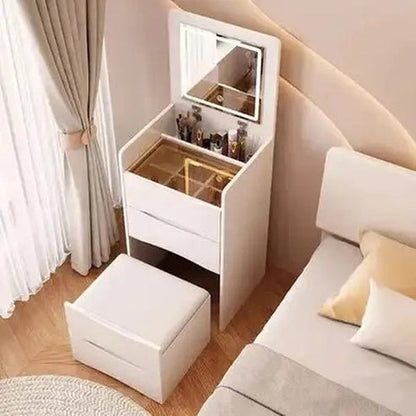 Multi-Purpose Dressing Table with Creamy Styling