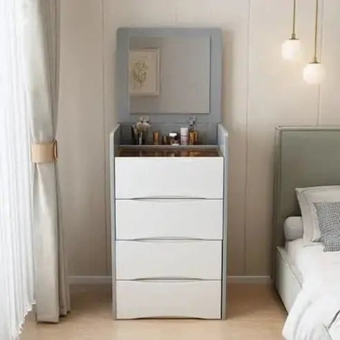 Multi-Purpose Dressing Table with Creamy Styling