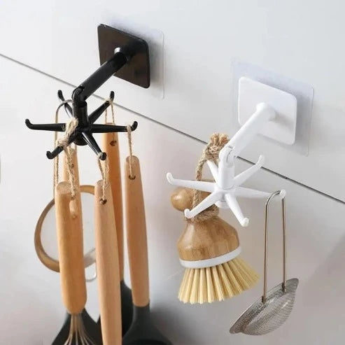 Multi-Purpose Wall Hanger: 360° Rotation for Easy Access