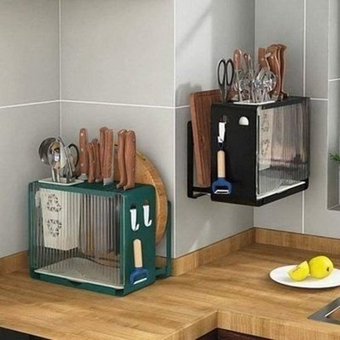 Wall Hanging Multi Space Knife Storage Block