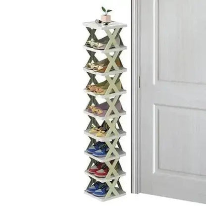 Multi-Tier Tower Floor Shoe Organizer Rack