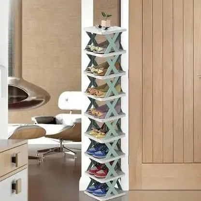 Multi-Tier Tower Floor Shoe Organizer Rack