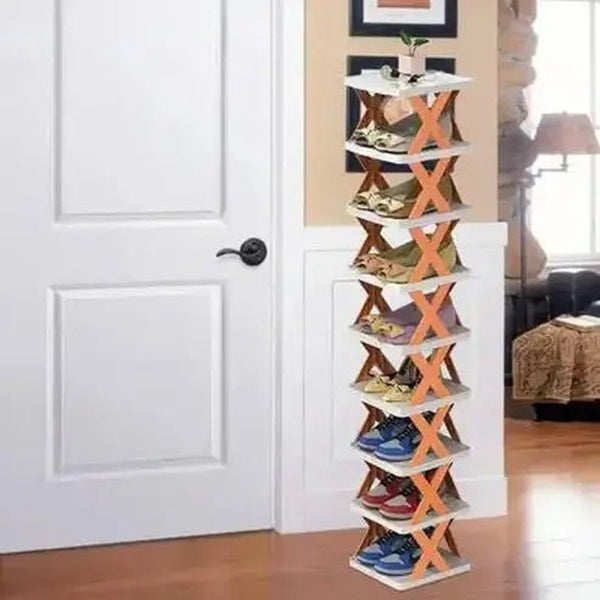 Multi-Tier Tower Floor Shoe Organizer Rack