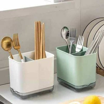 Multi-functional Cutlery Drain Rack Organizer