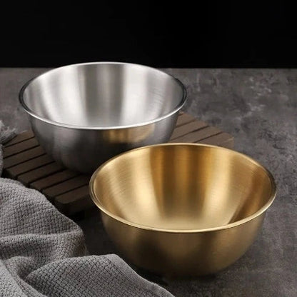 Multipurpose Stainless Steel Bowl: Perfect for Noodles, Fruit & More