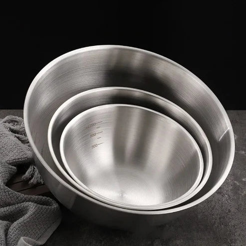 Multipurpose Stainless Steel Bowl: Perfect for Noodles, Fruit & More