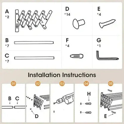 Outdoor and Indoor Drying Rack