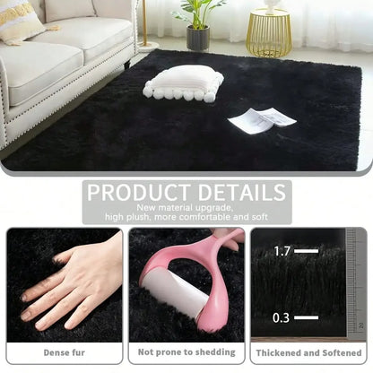 Plush Long-Pile Area Rug – Super Soft Non-Slip Thick Carpet