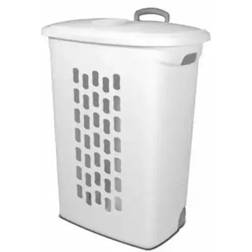 Portable Rolling Laundry Hamper with Lid, Wheels