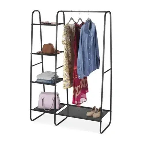 Portable Wardrobe: Freestanding Fine Mesh Fabric Shelves