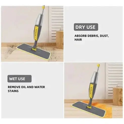 Rotating Cleaning Spray Microfiber Mop