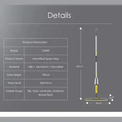 Rotating Cleaning Spray Microfiber Mop