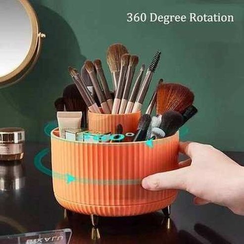 Rotating Makeup Storage Box Cosmetic Organizer