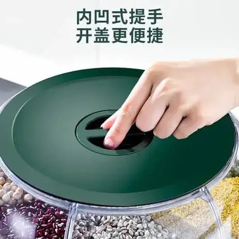 Rotating Partition Sealed Grain Storage Jar