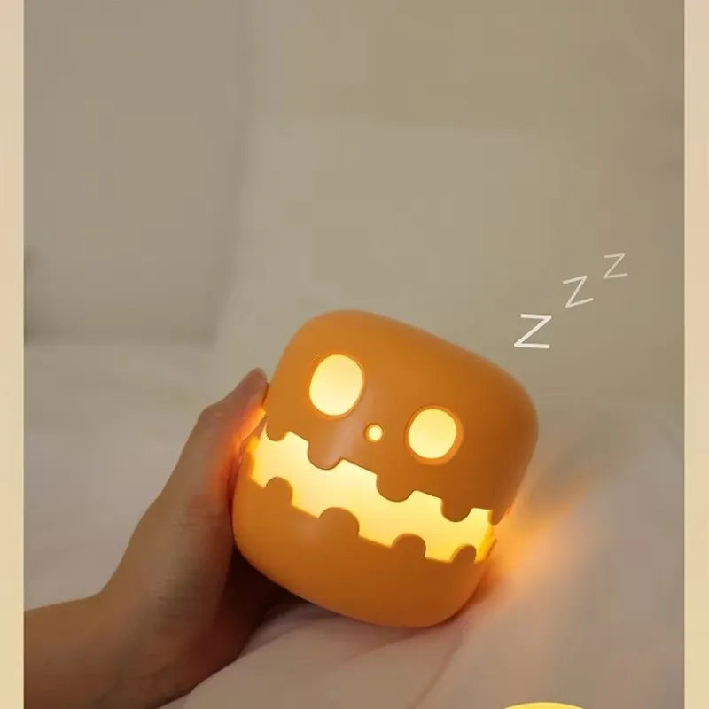 Halloween Pumpkin Lamp – Creative Bedside Night Light for Festive Party