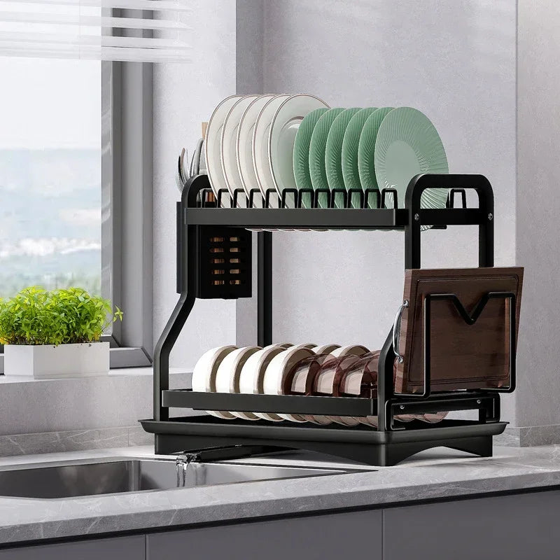 Multifunctional Kitchen Dish Storage Rack