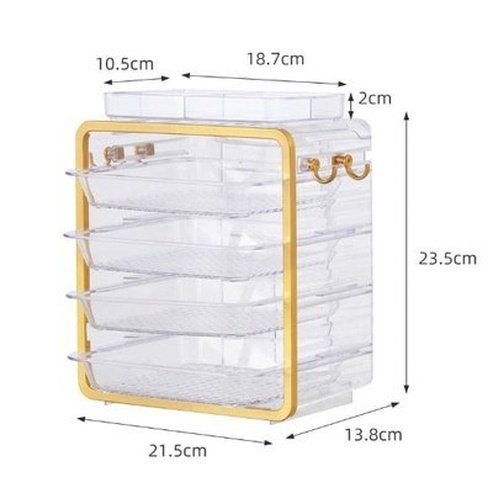 Clear Multi-layer Side Dish Storage Organizer Box