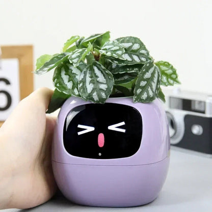 Smart Interactive Planter with Digital Photo Frame and Plant Care