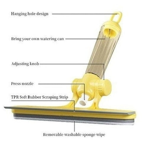 Double-sided Window Glass Cleaning Tool With Spray