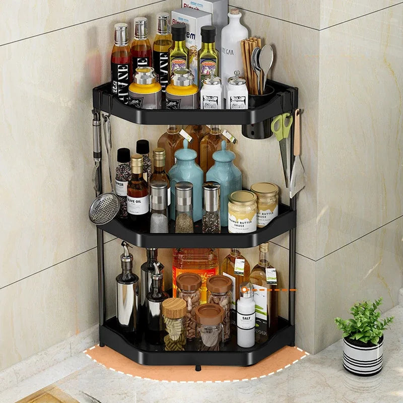 Wall-Mounted Corner Storage Rack