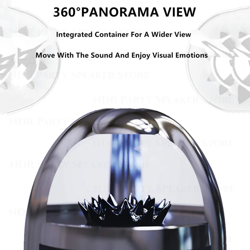 Venom Ferrofluid Bluetooth Speaker with Adjustable 4-Color Light